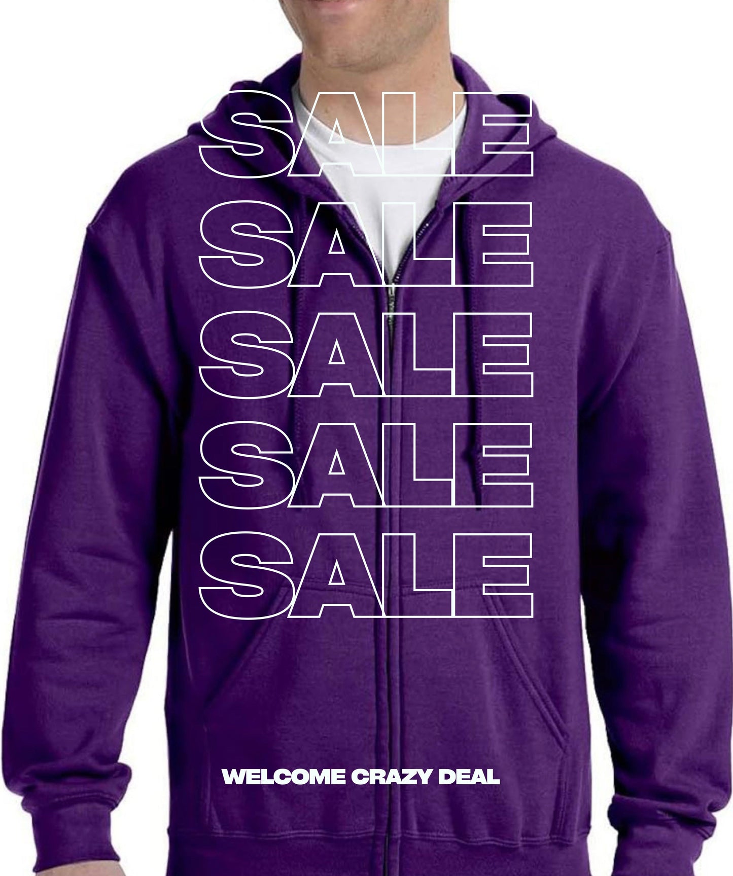 Purple Zipper Hoodie (Unisex)