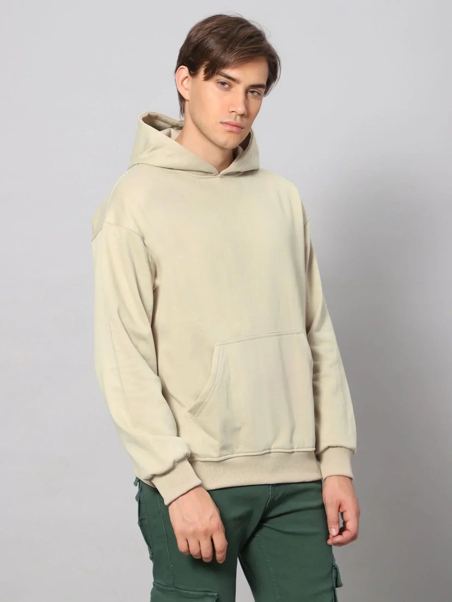 Sand Heavy Fleeced Hoodie PullOver