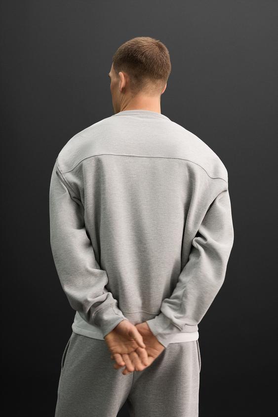 HAZEL GREY CREW NECK SWEATSHIRT