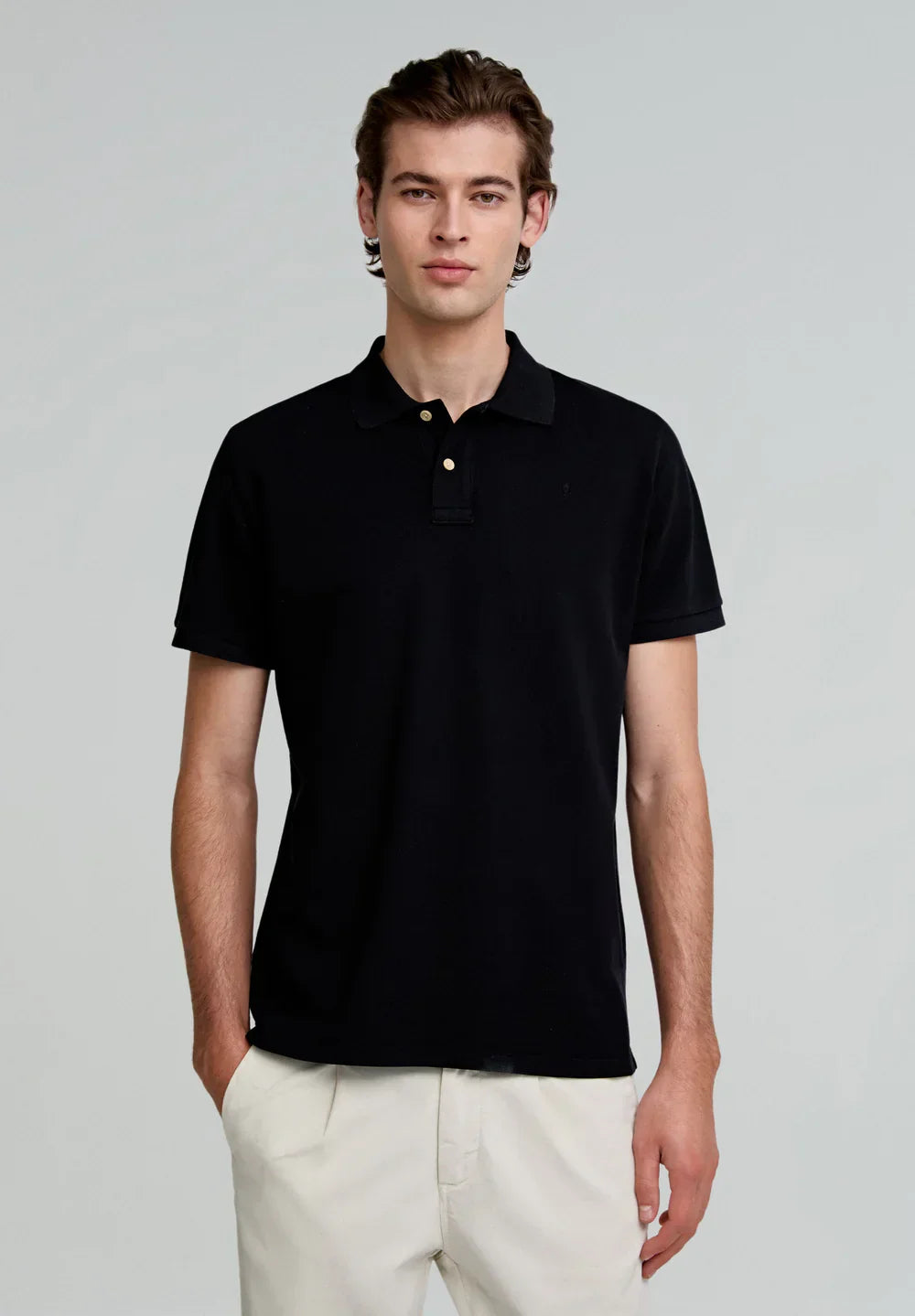 BLACK LUXURIOUS POLO-SHIRT