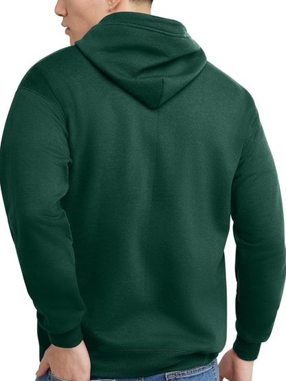 Hunter Green Zipper (Unisex) Hoodie