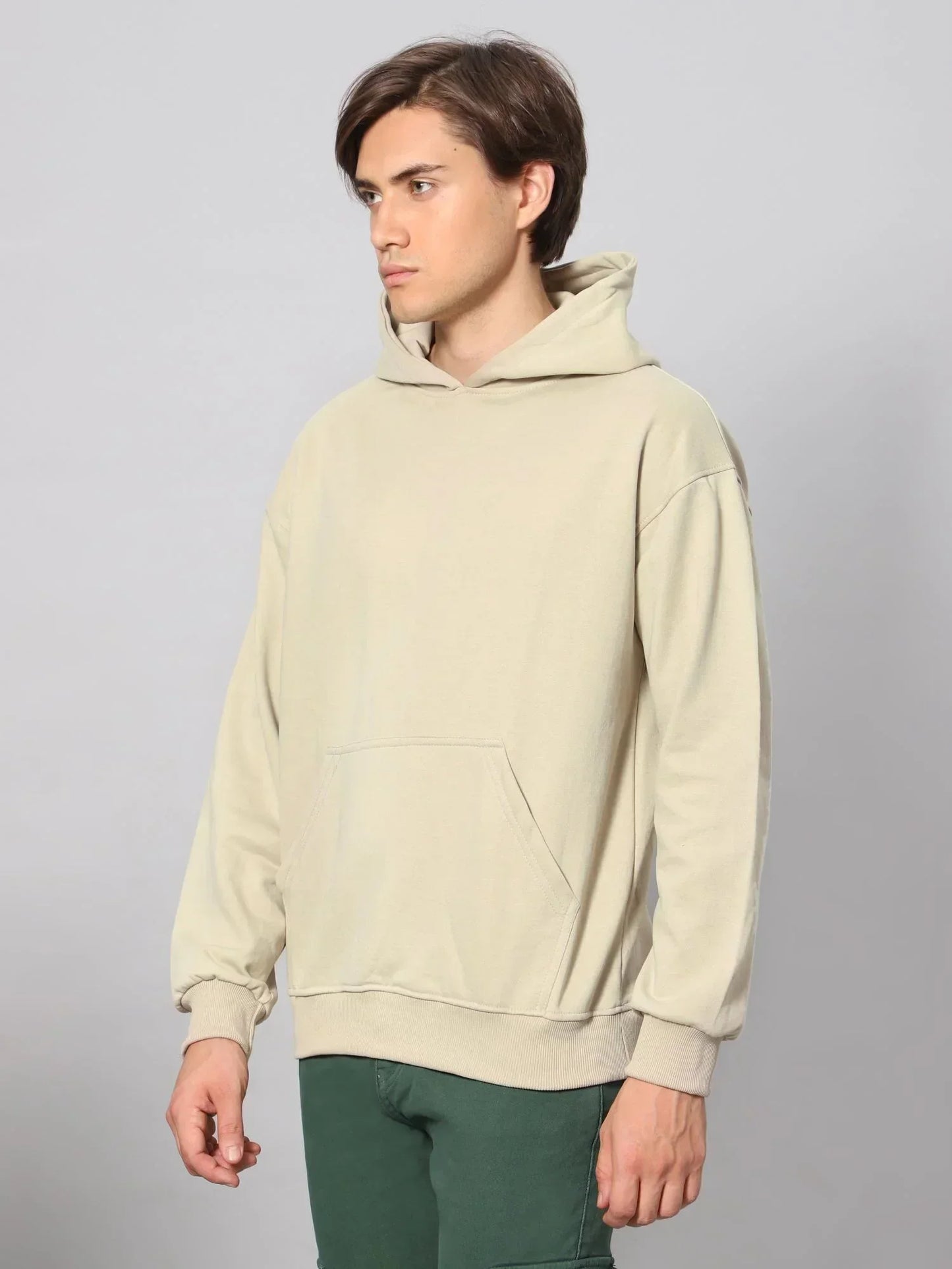 Sand Heavy Fleeced Hoodie PullOver