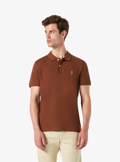 BROWN SUPREME POLO-SHIRT