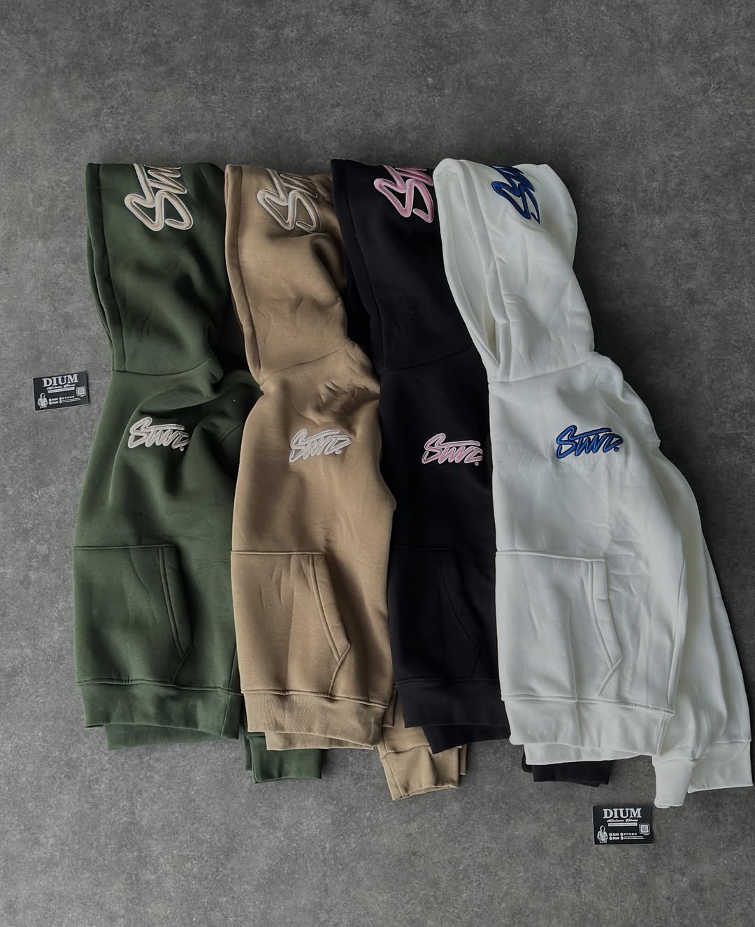 Artwork Embroidery Pullover Hoodie