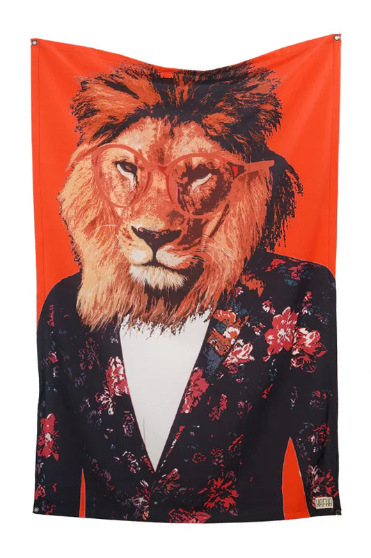 Badass Lion Tapestry